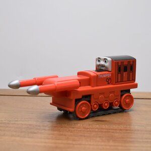 Thumper Orange with Treads Thomas & Friends Wooden Railway Engine Trains Vintage